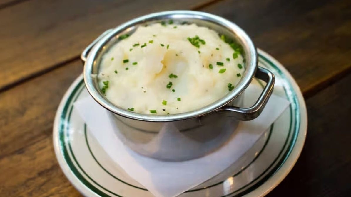 Buttery Mashed Potatoes.