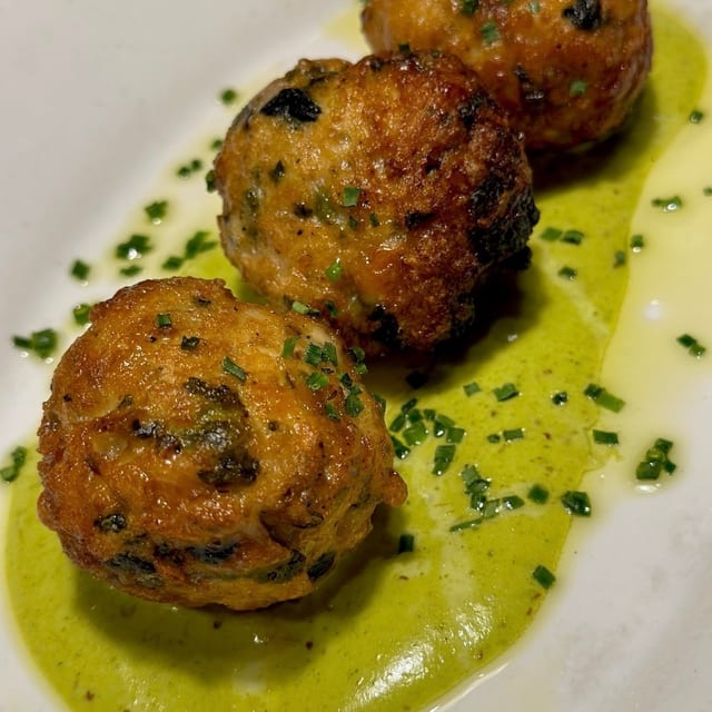 Chicken & Provolone Meatballs.
