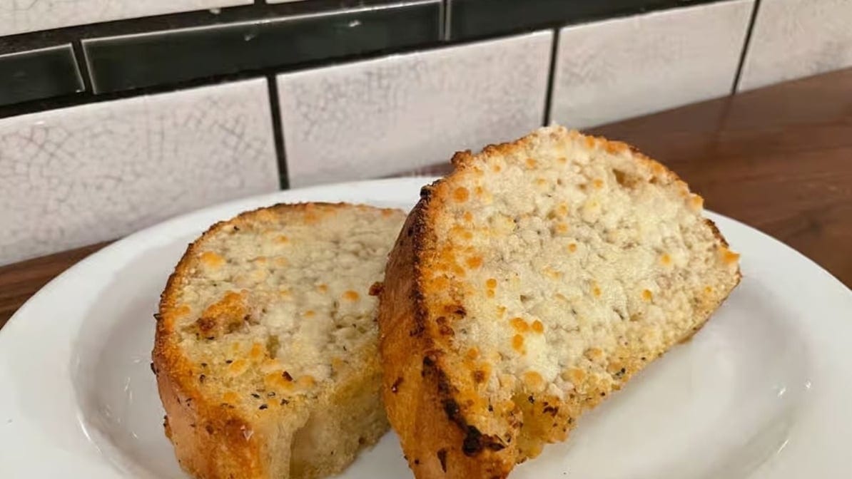 Crispy Parmesan Garlic Bread.