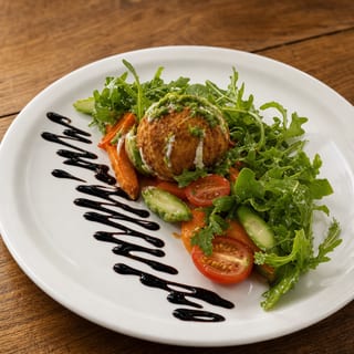 Fried Burrata Salad