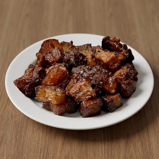 Candied Pork Belly Burnt Ends.