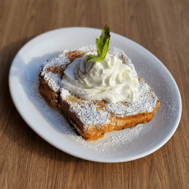Mixed Berries & Mascarpone Stuffed French Toast.