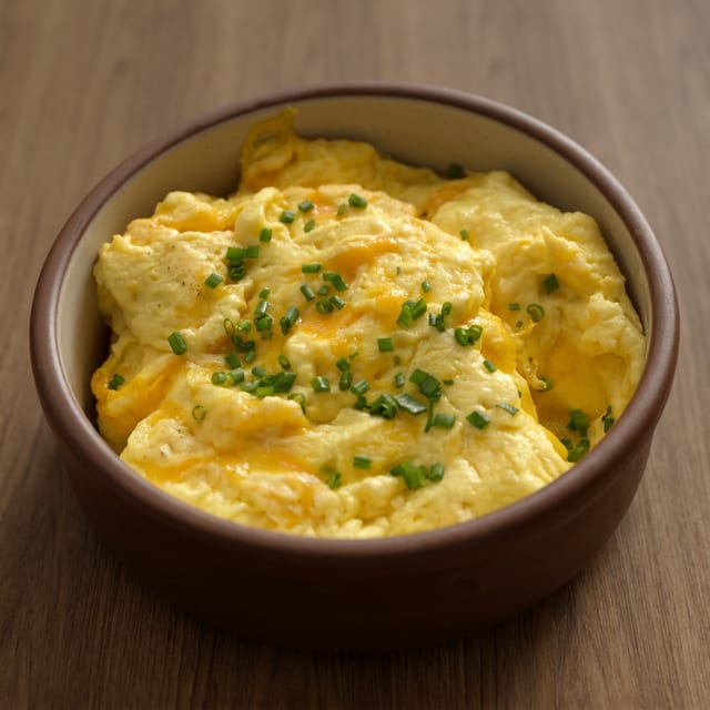 Scrambled Eggs w/ Cheese.